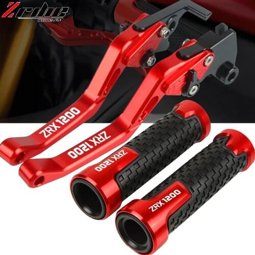 For Kawasaki ZRX1200 1999-2007 2001 2002 2003 2004 2005 2006 Motorcycle Accessories Brake Clutch Lever Handle Grips Handlebar