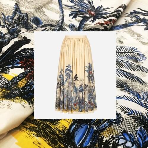 150 cm width printed cotton fabric autumn winter shirt dress 100% cotton fabric meter handmade DIY fabric wholesale cotton cloth