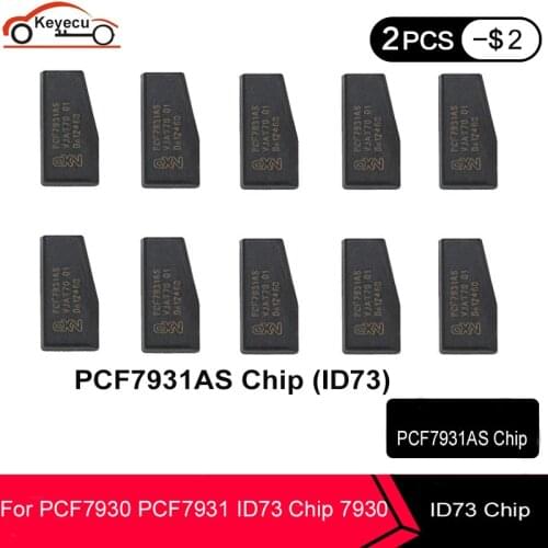KEYECU 10 Pcs/lot Car Key Chip PCF7931AS PCF7930AS Chip Auto Transponder PCF7930 PCF7931 ID73 Chip 7930 / 7931 Chip