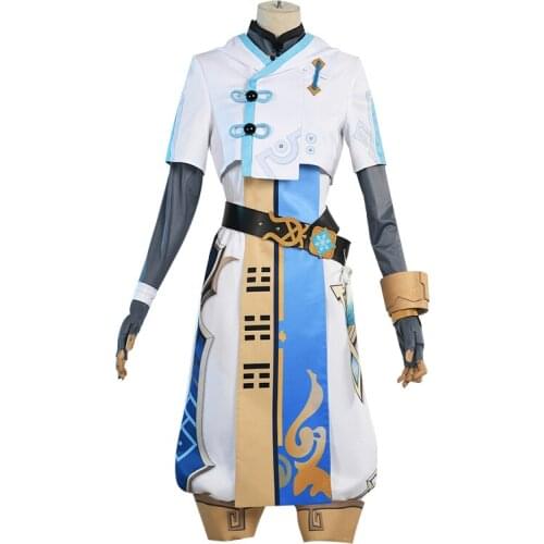 New Game Genshin Impact Cos Hot Saleing Chongyun Full Uniform Cosplay Costume Male