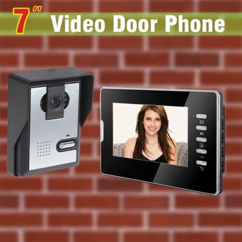New 7 inch screen video door phone intercom kits video doorbell Wired night vision door camera video doorbell intercom 1V1