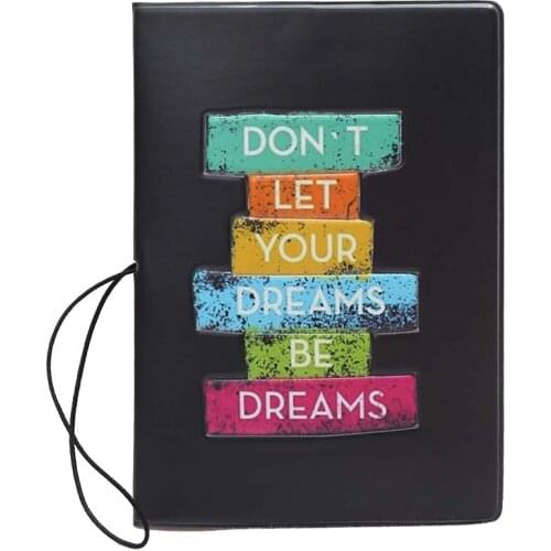 60PCS / LOT Creative Letters Print Protection Passport Cover Passport Holder