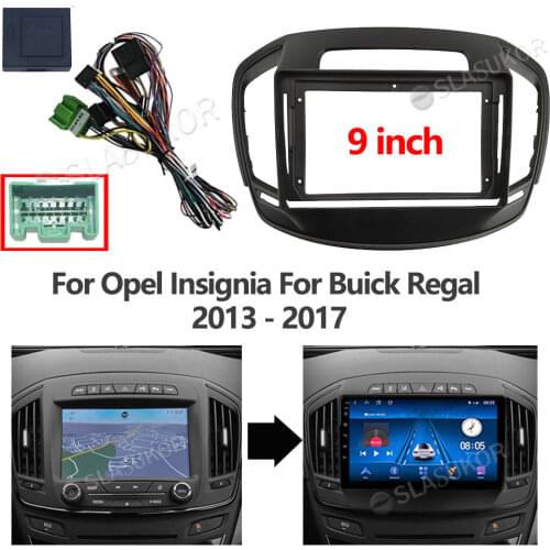 For Opel Insignia For Buick Regal 2013 - 2017 Fascia Wires Board Control Cable Canbus Stereo Panel Dash Installation Frame 2din