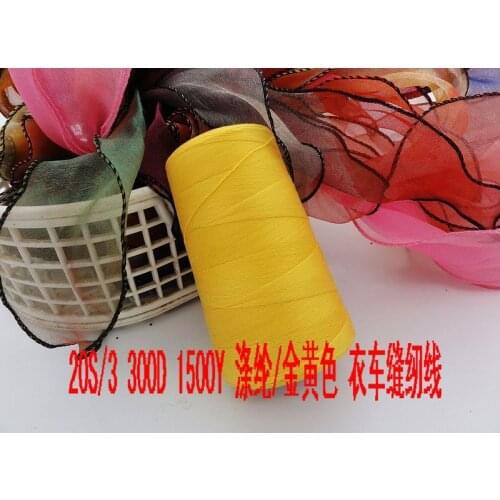 Dress thread for sewing DIY hand made garment sewing thread 20S/3 golden 1500yards/piece free shipping