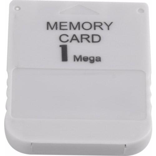 PS1 Memory Card 1 Mega Memory Card For Playstation 1 One PS1 PSX Game Useful Practical Affordable White 1M 1MB