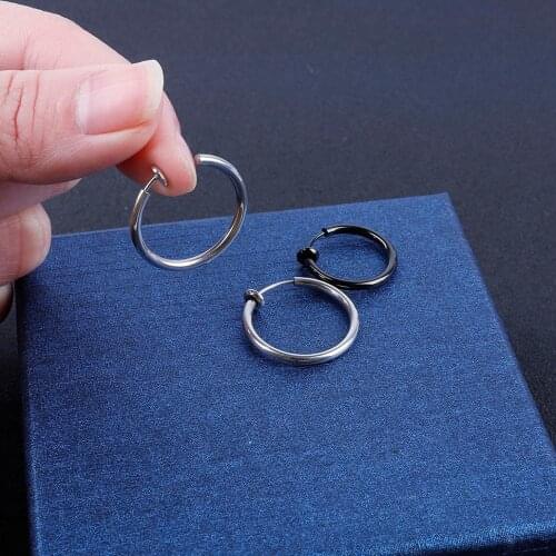 1Pc Stealth Clip Earrings Hook without Piercing Fashion Jewelry For Women Men NO Hole Clip Earrings Punk Hip-Hop Popular Brincos