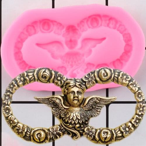 Angel Silicone Mold Sugarcraft Fondant Cake Decorating Tools Polymer Clay Molds Chocolate Gumpaste Moulds Candy Mould