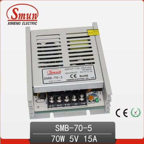 Ultra Thin 70W Power Supply 5VDC 14A Output Switching Power Supply SMB-70-5 SMPS