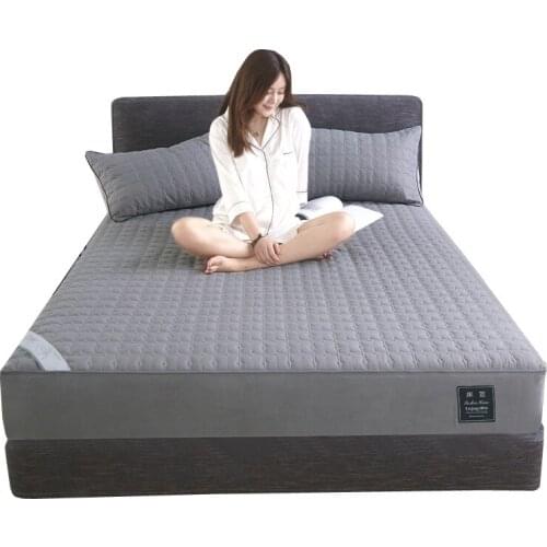Waterproof Bed Sheet Single Piece Pure Cotton Multicolor Thickened Mattress Protective Cover Thickened Non-slip Bed Mattress