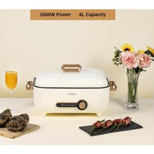 Youpin Zhenmi 220V Electric Hot Pot 4L Multi-function Pot Electric Frying Pan Electric Steamer Electric Hot Pot Hotpot Pot