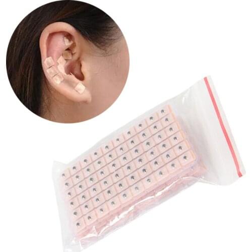 600pcs Disposable Press Needle Ear Seeds Acupuncture Vaccaria Plaster Bean Massagee Multi-Condition Ear Seed Acupressure Kit