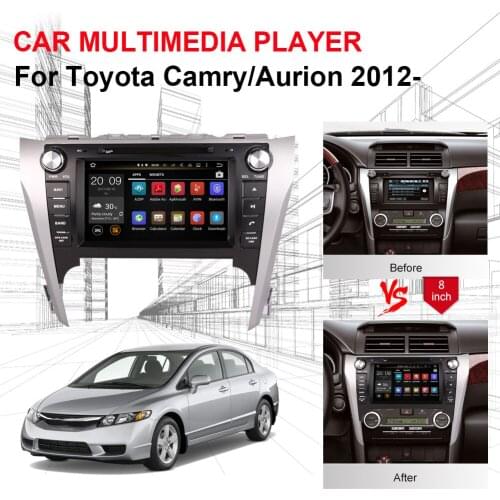 Android 8.0 Octa Core 4GB RAM Car CD DVD Multimedia Player For Toyota Camry/Aurion 2012- Auto Radio Stereo GPS Navigation