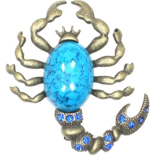 Scorpion Brooches Mens Collares Pins Womens Anniversary Brooch Jewelry Insect Hood Accessories
