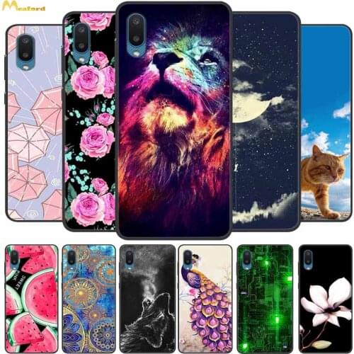 For Samsung A02 Case Lion Cats Silicone Soft Phone Cover For Samsung Galaxy M02 A01 Core Case SamsungA02 A022F Funda Black TPU
