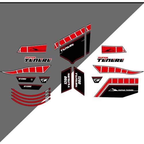 For YAMAHA SUPER TENERE XT 1200 Z XT1200Z Trunk Luggage WORLD CROSSER Kit Tank Pad Protection Stickers Logo 2010 2011 2012 2013