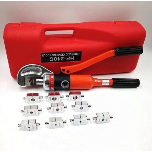 Hydraulic Cable Rail Crimping Tool HP-240CW For Wire Rope With Hexagon Die Wire Crimper