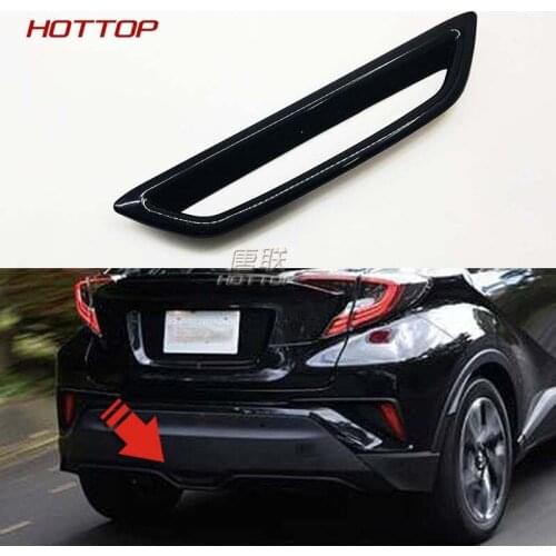HOTTOP 1PCS ABS Black Rear Stop Lamp Brake Light Cover Trim For Toyota C-HR CHR 2016 2017 2018 2019 2020 Without Marker Lamp