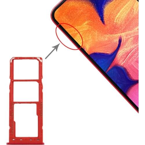 SIM Card Tray + SIM Card Tray + Micro SD Card Tray for Galaxy A10