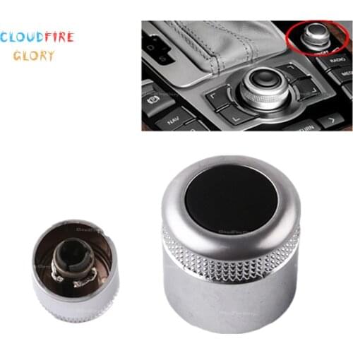 CloudFireGlory 4F0919070 Multimedia MMI Volume Knob Rotary Button Switch Setting Navigation For Audi A6 C6 S6 Allroad 05-08 Q7