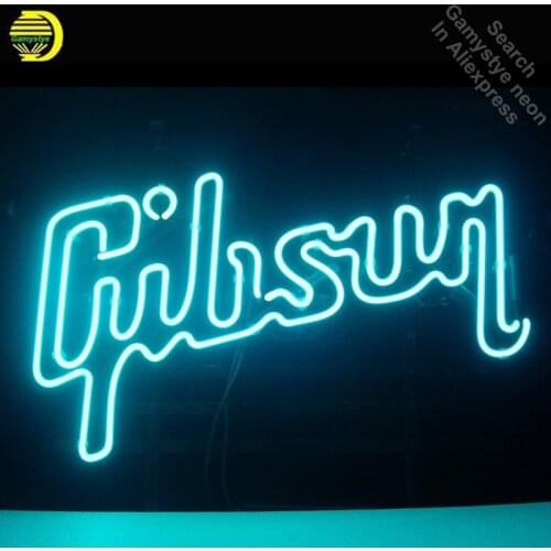 Neon Sign for Gibso Neon Light Sign Beer Pub Store Display Arcade signs handcraft Art Lamps Publicidad lamps 17x14 inch