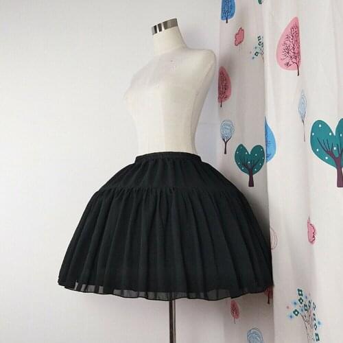 Sensual Looking Fancy Clingy Girls Petticoat Skirt Bustle Cage Lolita Underskirt Short Crinoline Hoop