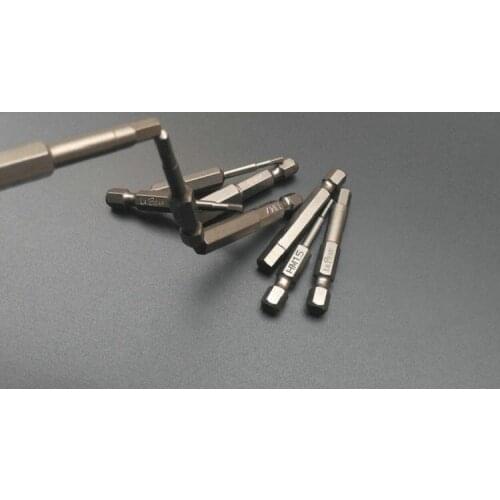 New Long 50mm S2 Magnetic Allen bit kit Screwdriver Hex Bit Imperial Bit H1.5-8MM 9Pcs/set