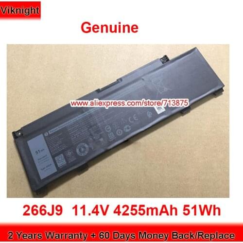 Genuine 266J9 Battery for Dell Ins 15PR-1548BR Ins 15PR-1545BL G3 3590 11.4V 4255mAh 51Wh