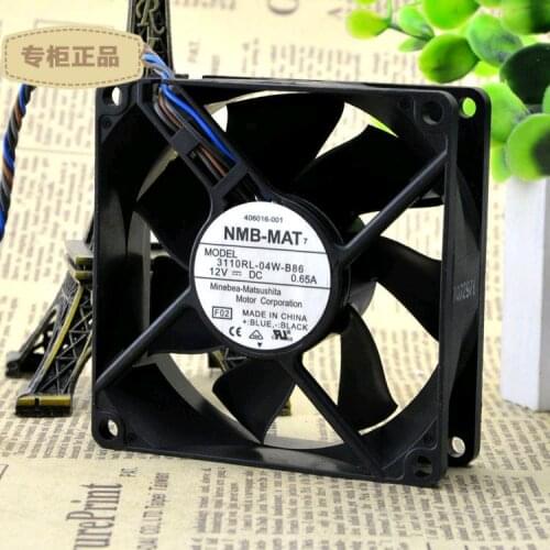 Original FOR NMB 3110RL-04W-B86 8025 12V 0.65A 4 Line pwm Temperature Controlled Chassis Cooling Fan