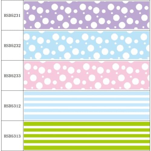 22MM 25MM 38MM 50MM 75mm Printed Pattern on Grosgrain Ribbon for diy ribbon