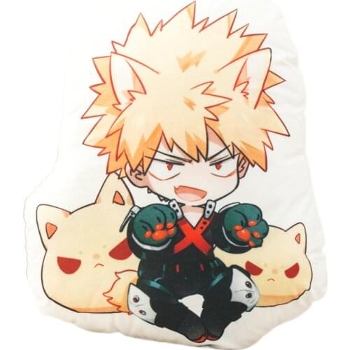 40-50cm My Hero Academia Anime Plush Toys Pillow Boku Yoh Asakura Katsuki Bakugo Shoto Toooroki Pillow Cartoon Stuffed Toys