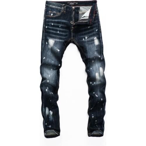 HOT Europe and the Italian paint 2021 hot mens trousers Dsquare fragment personality street men d2 new jeans