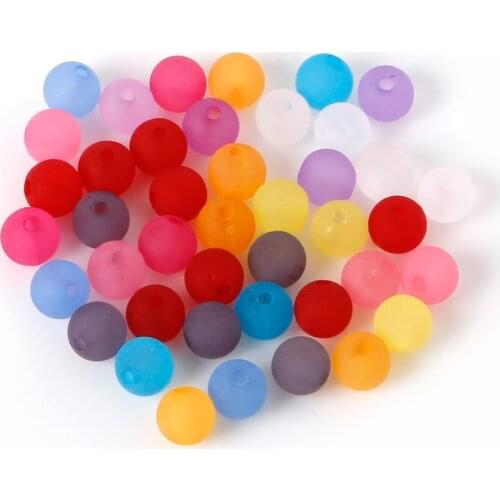 Hot Sale 6mm 400pcs/lot Mixed Colour Acrylic Loose Spacer Round Beads Fit Fashion Jewelry Necklace Bracelet For DIY