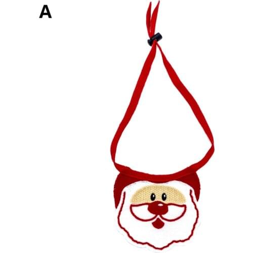 S/L Size Christmas dog bib dog cat bandana puppies kitten bow tie dog collar scarf accessories pet Christmas Elk Pattern Scarf