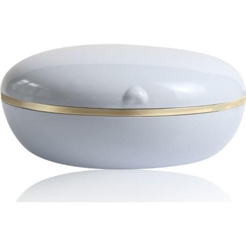 White Round Led Wedding Ring Jewelry Box Women Earring Necklace Jewellery Organizer For Lover Engagement Valentines Day Gift