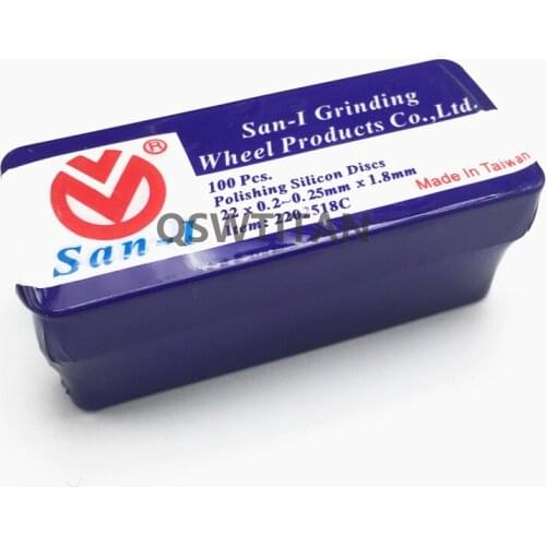 Dental Lab Materials San-1 Polishing Silicon Discs For Metal Copings 22*0.2-0.25mm*1.8mm
