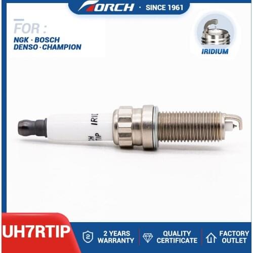 Engine Spark Plug ''High Power'' TORCH UH7RTIP Compatible with DONGFENG Car NGK PLZKBR7B8DG Champion OE205 Bocsh ZR6SI3320