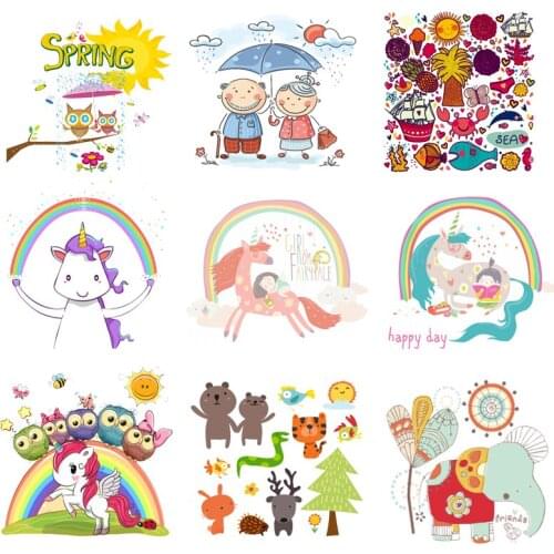 Iron-on Transfers for Clothing Letter Patches for Clothes Cute Stickers Diy Patch Flex Fusible Transfer Vinyl Adhesive Stripe F