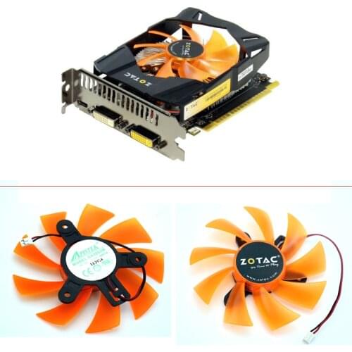 85MM GA92S2M GPU Cooling Fan For ZOTAC GTX 750 Ti GTX750 GTX 1050Ti-4GD5 PA Graphics Video Card Fan 2Wire 2Pin 46mm