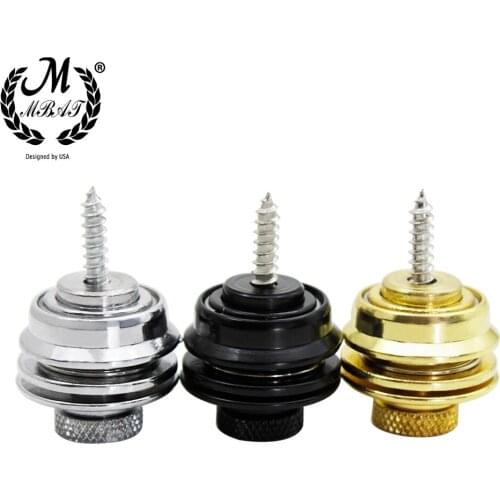 M MBAT Guitar Strap Screws Peg String Instrument Accessories Acoustic Classical Electric Bass Ukulele Locks End Pins Tail Nail