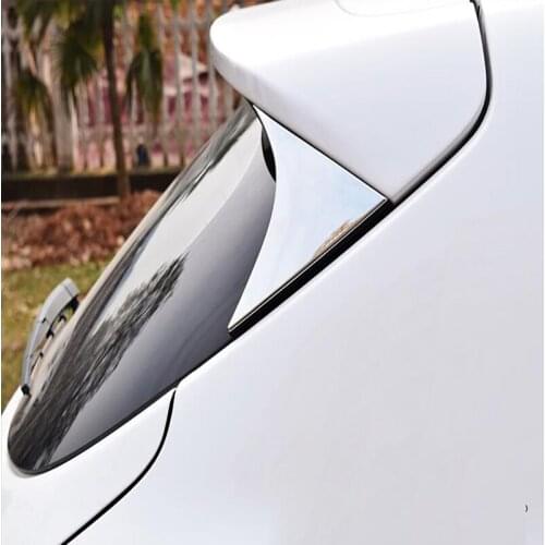 For Hyundai Tucson 2016 2017 2018 Rear Window Spoiler Cover Side Triangle Trim Pillar Posts Molding Garnish Bezel Styling
