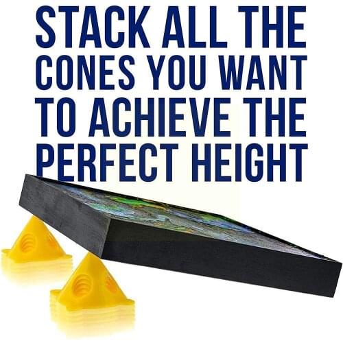 1pcs/Set Portable Pyramid Stands Set Non-stick Material Carpenter Paint Painter Feet Woodworking Triangle Accessories Pads F6O9