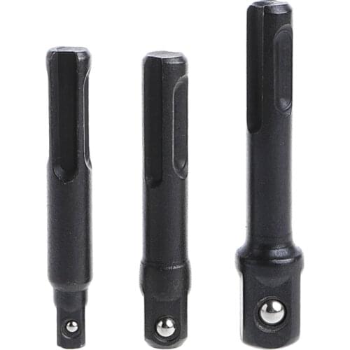 3pc Sds Drill Socket Driver Set 1/4" / 3/8" 1/2" Chuck Adaptor Adapter Sds Plus Socket Driver Set Dropshipping