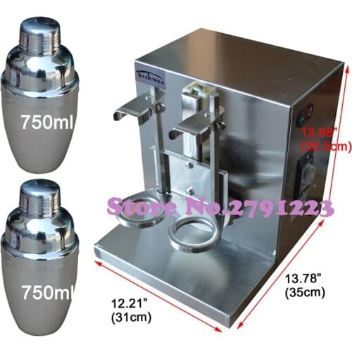 Double-cup Auto Milk Tea Shaker Shaking Machine