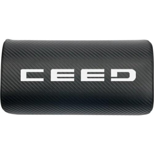 Car neck pillows both side pu leather single headrest case for KIA CEED 2017 2018 Accessories Car Styling