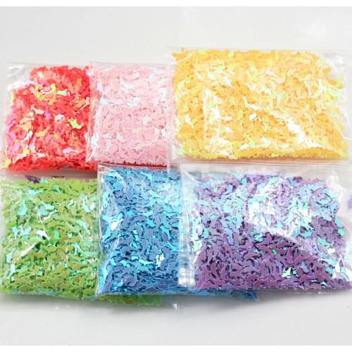 Dolphin Sequins Glitters New Designs Colorful PET Sequins Toy For Nails Art Tips DIY Supplies