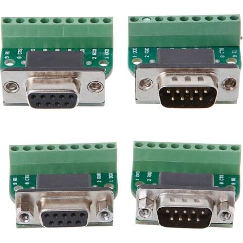 DB9 Male/Female D-SUB Adapter Plate Connector RS232 Serial To Terminal Board Signal Module wholesale