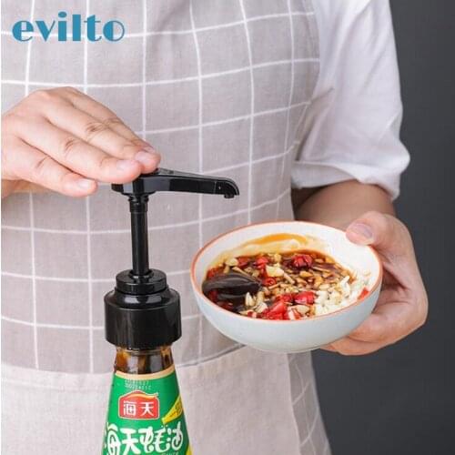 Home Oyster Sauce Pressing Nozzle Pressure Oil Sprayer Hand Press Plastic-Pump Push-type Syrup Bottle Nozzle Kitchen Accessories