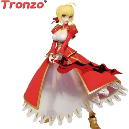 Tronzo Original Taito Fate Grand Order FGO Saber Nero Claudius PVC Action Figure Model Toys Fate Extra Red Saber Figurine Gift