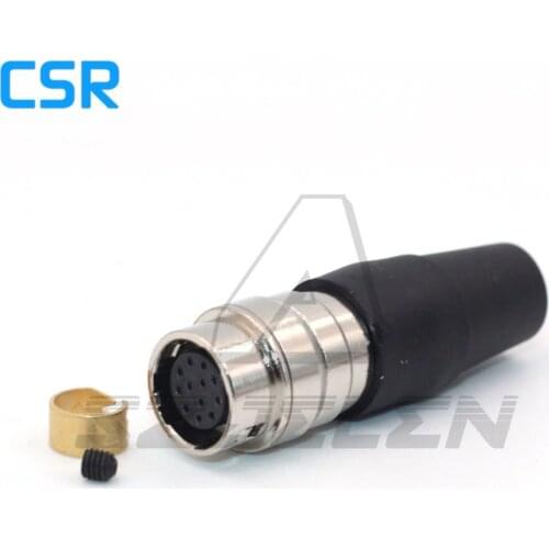 Hirose Connector 12pin Plug(female), HR10A-10J-12S, Electronics connector plug, B4 2/3"Fujinon power plug