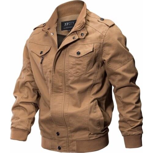 Military Jacket Men Spring Cotton Pilot Jacket Coat Army Mens Bomber Jackets Air Force Cargo Flight Jaqueta Plus Size XS- 6XL